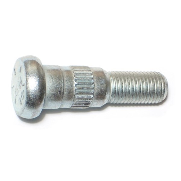 Midwest Fastener 7/16"-20 x 1-3/4" Zinc Plated Steel Fine Thread Automotive Wheel Studs 6PK 75403